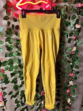 Gymshark Bright Yellow High-Waist Leggings